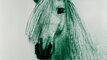 2009 - Sand drawing with green sand, Horse