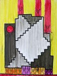 2015 : : Pyramide : : Posca & encres, 50x65cm {JPEG}