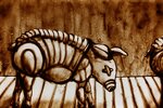 2010 : : Dessin sur sable, Animal Machine {JPEG}