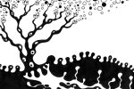 Postcard :: Srping Tree :: ink {JPEG}