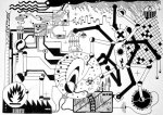 2011 : : Dessin à l'encre noire, Machine à déshumaniser modèle 2011 : : 50x65 {JPEG}