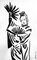 2011 - Black Ink Drawing, Woman