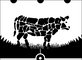 Beef cut, black and white drawing