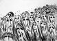 2010 - Charcoal drawing, Crowd
