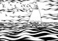 2011 :: Black Ink Drawing, Swell :: A4