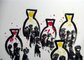 2015 : : Ventres Féconds : : peinture acrylique, encres, 70x50cm