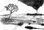 2011 - Ink drawing on rice paper, coal was